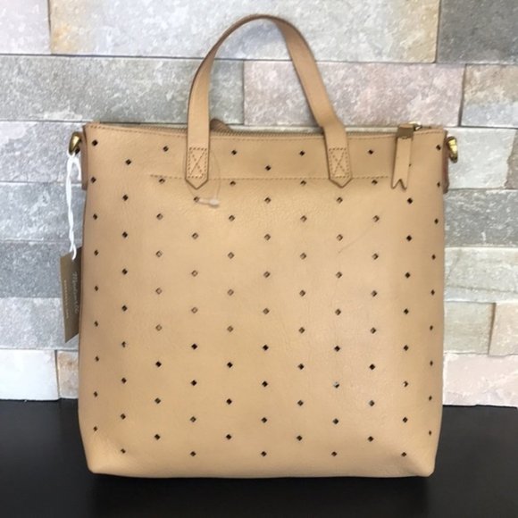 🔥Host Pick🔥Madewell Mini Transport Perforated Leather Tote - Picture 7 of 10